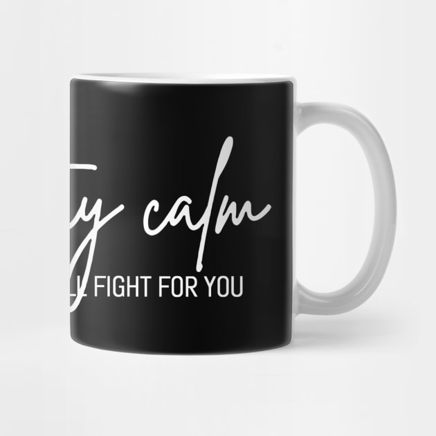 Just Stay Calm The LORD Himself Will Fight For You, The Bibble Quotes by Hoomie Apparel